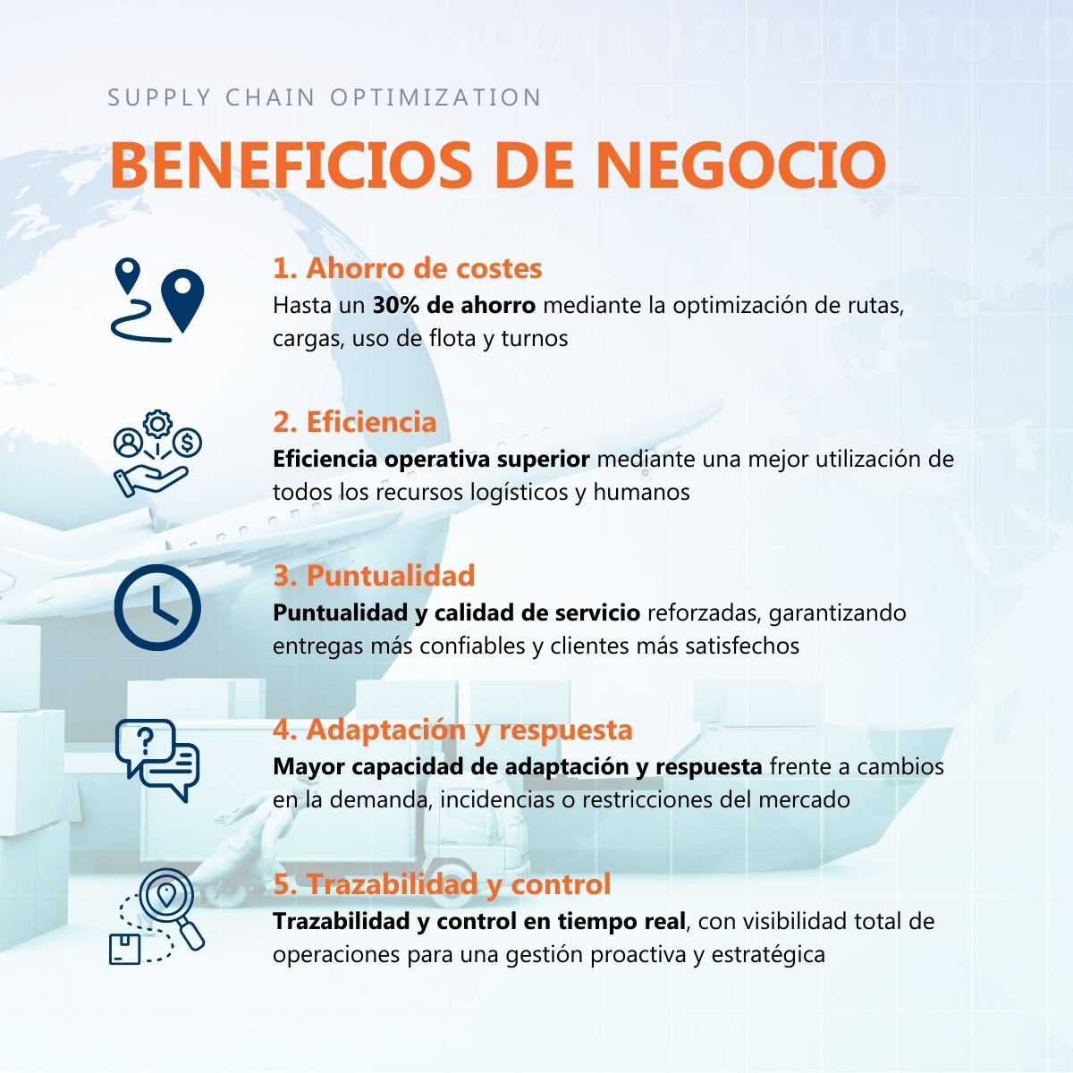 Beneficios reales que están logrando compañías  gracias al uso de IA, analítica avanzada y modelos de optimización en supply chain.

#SupplyChain #Transporte #IA #Optimización #AnalíticaAvanzada #DecisionesInteligentes #Operaciones #Logística