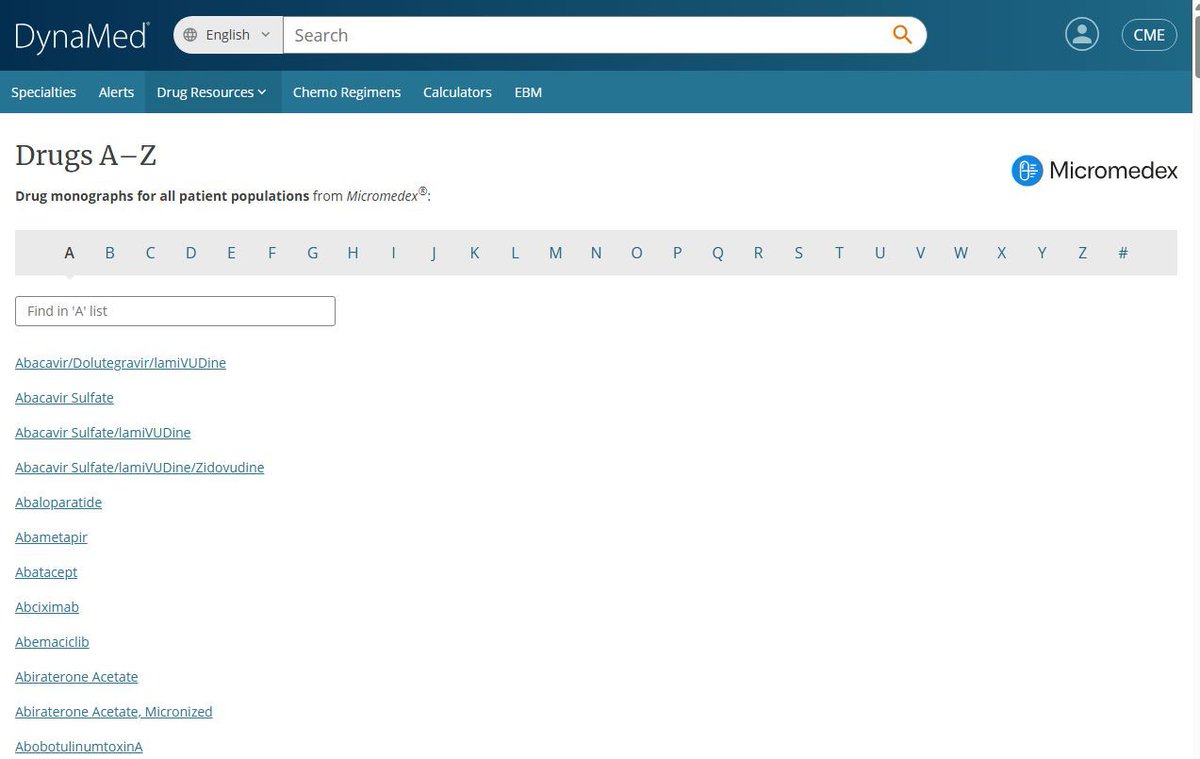 WHHTLibraries's tweet image. DynaMed has a list of Drugs from A-Z, as well as a Drug Interaction Checker. 
The library also provides access to the BNF & the BNF for Children. These include treatment summaries as well as drug interactions. 
DynaMed dynamed.com 
BNF bnf.nice.org.uk
