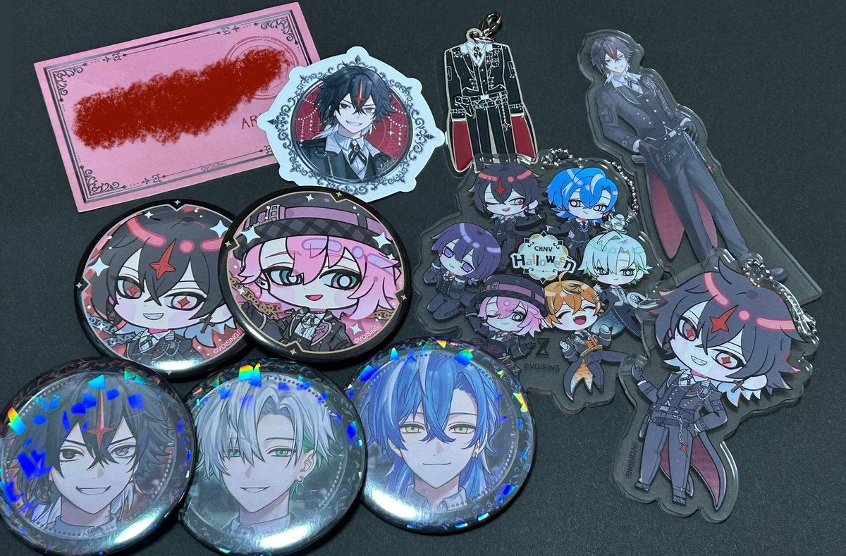 ARKHE クロノヴァ ハロウィンイラスト 缶バッジ 12点