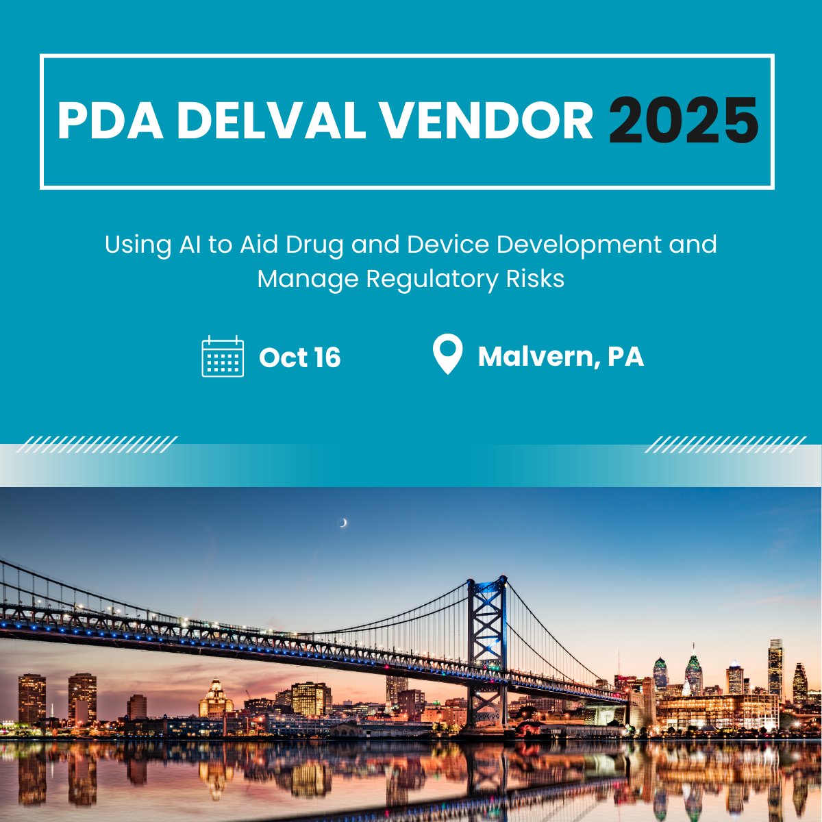 DycemCC's tweet image. PDA DelVal Vendor Night Extravaganza tonight at the Desmond Hotel. See you there! 
📍 Find us in the Expo Hall — grab some food, network with peers, and don’t forget to enter our raffle for a Sonos speaker!
#PDA #VendorNight #ContaminationControl #Dycemc