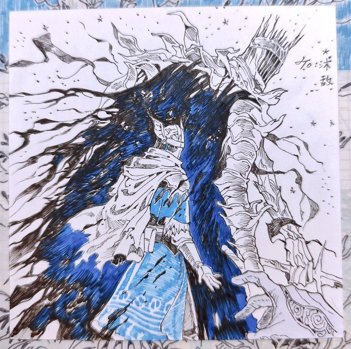 diesel0212's tweet image. sketch
#ELDENRING 
#EldenRingNightreign 
#DarkSouls3