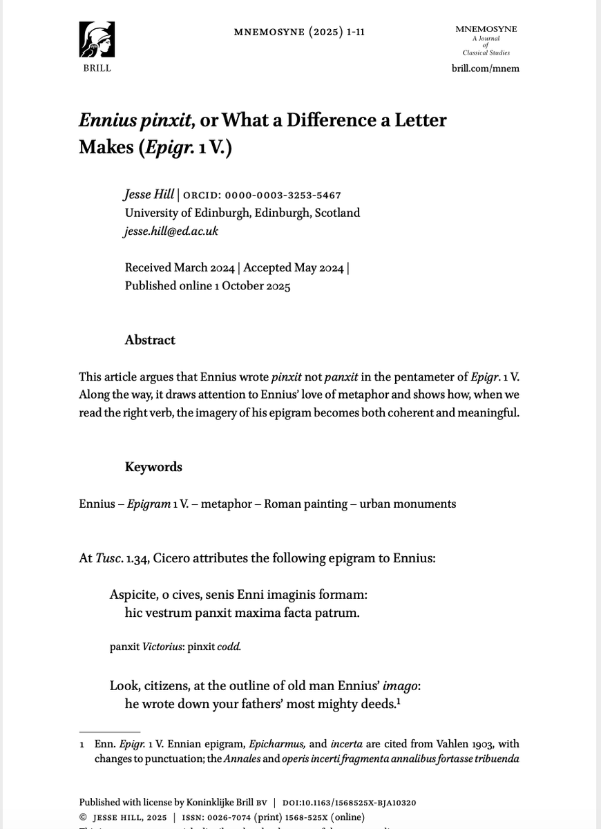 jesse_m_hill's tweet photo. New open-access piece from me, out today in Mnemosyne. I'm happy with this one. 

https://t.co/eGoshFxkE3 https://t.co/J6szbBwC0o