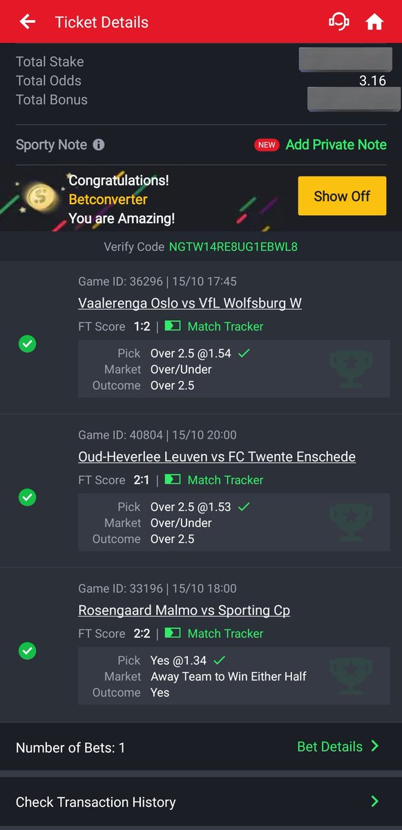 Betconverter Premium hit again! 
If you're in 🇰🇪 🇺🇬 🇬🇭 🇹🇿 and played the code, you cashed out! 🤑
Congrats to our winners!

Get Premium access here 👉 betconverter.com/plans
