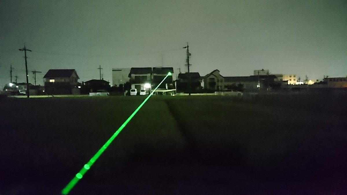 直線大好きっぽいしレーザーという選択肢