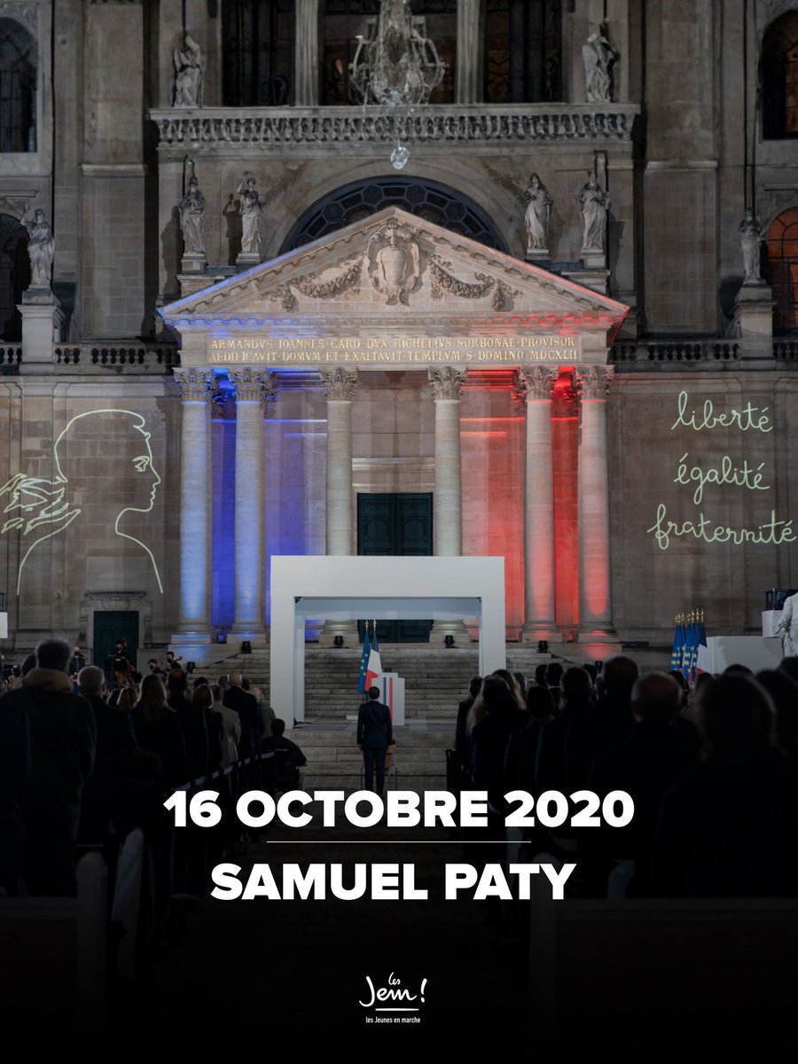 Il y a 5 ans, à Conflans-Sainte-Honorine, Samuel Paty était décapité pour avoir enseigné, pour avoir fait vivre la liberté d’expression au cœur de sa classe.

Nous ne l’oublions pas.

Sa mémoire nous enseigne que la liberté d’expression et la transmission du savoir sont des