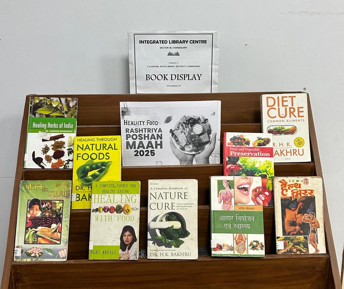 TSCSLibrary's tweet image. Book Display on the occasion of ‘Rashtriya Poshan Maah’ in the library #RashtriyaPoshanMaah2025 @RrrlfKolkata
