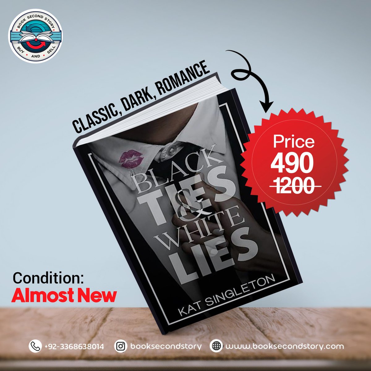 booksecondstory's tweet photo. ✨ Get lost in a world of secrets and romance! Grab Black Ties &amp; White Lies by Kat Singleton — now at an unbeatable price! 💫

#BookSecondStory #RomanceReads #BookSale #KatSingleton #BookLovers #BookDeals #ReadMoreSpendLess #AlmostNew #FictionReads📖 https://t.co/tLDfBEiQId
