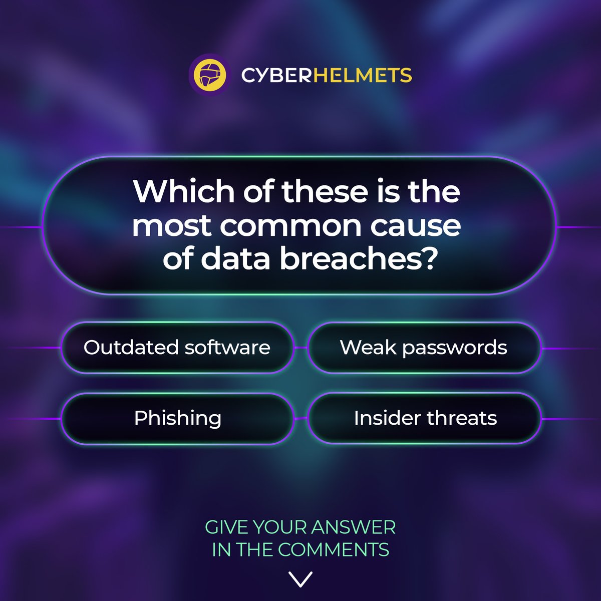 Every 6 minutes, another breach. Outdated systems, weak passwords, phishing, you name it.

Are you aware of which one happens most often? Drop your answer in the comments👇

#CyberHelmets #CyberSecurityAwareness #CyberSecurity