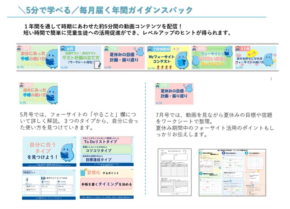 フォーサイト手帳（小中高生向け手帳教材）|（株）FCE |東証9564