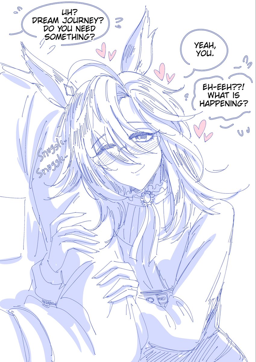 Clingy Dream Journey is clingy… 🐴✨

#umamusume