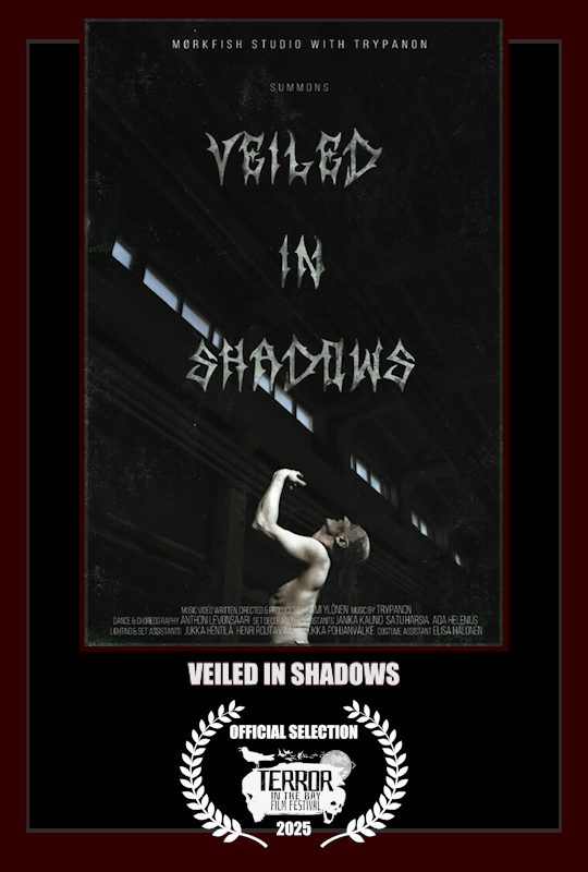 VEILED IN SHADOWS is a dark and intense music video exploring the dissolution of humanity through throat-gripping visuals and cathartic choreography as Nordic metal collides with the raw beauty of butoh dance. Written &amp; Directed by: Sami Ylönen - Screening: October 18th, 2025!