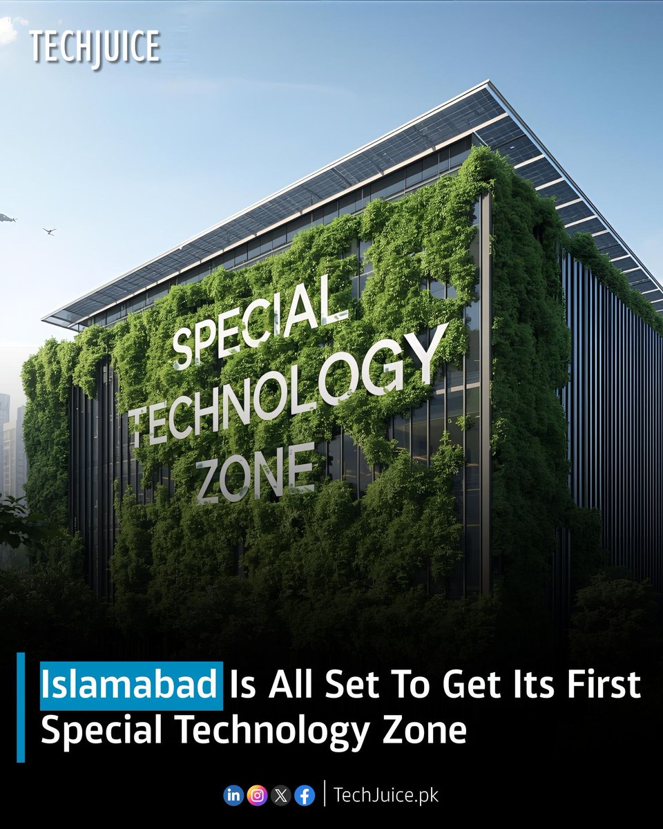 TechJuicePk's tweet image. Islamabad Is All Set To Get Its First Special Technology Zone.
Islamabad is on track to become a leading innovation hub as the CDA and STZA join forces to establish the city’s first Special Technology Zone (STZ).
#techjuice #islamabad #technologyzone #stza #innovation #pakistan