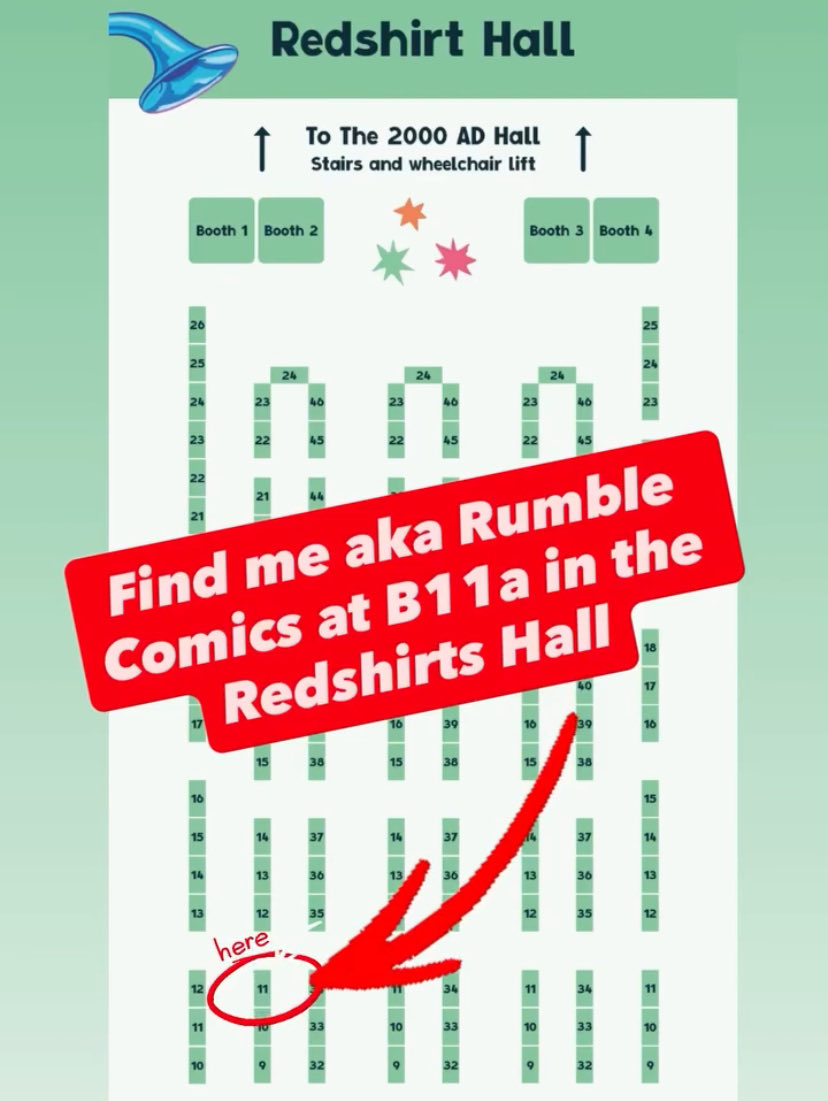 JackMilson's tweet photo. I’ll be in the Redshirts Hall at table B11a at  Thought Bubble this year. I’ll be releasing the print edition of Rumble: The Untold, Unpublished and Unfinished comics of the Ultimate Universe.

#marvelcomics #ultimatemarvel #ultimateuniverse #thoughtbubble #tbubs2025 #zine https://t.co/bASWYyPlAd
