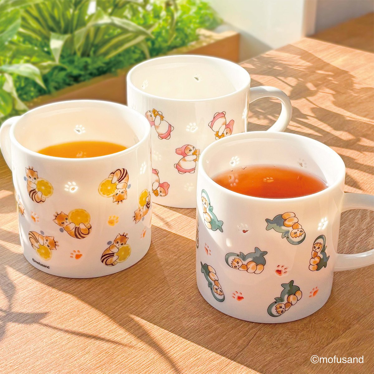 🐝新商品🐝 #mofusand 『透かしマグ(全3種)』 各 2,090円(税込) 飲み物