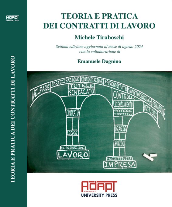 MicheTiraboschi's tweet image. #DirLav2025 #ClassAssignment lunedì 20 ottobre
--> discussione finale esercitazione n. 1
--> studio §§ 33, 34, 35, 37, 38 del manuale "Teoria e pratica dei contratti di lavoro" @ADAPT_Press
--> studio §§ 1 e 2 del manuale "Contrattazione collettiva e mercati del lavoro"…