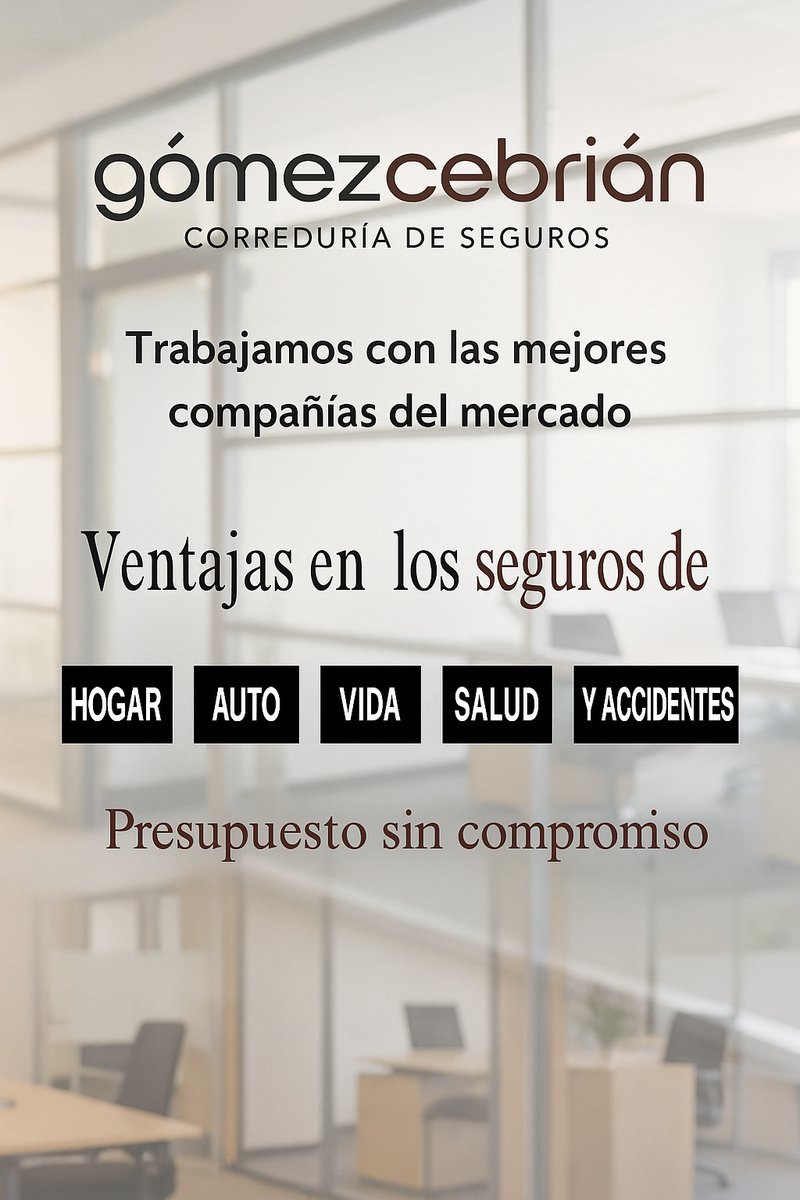 Gómez Cebrián - correduría de seguros tweet media