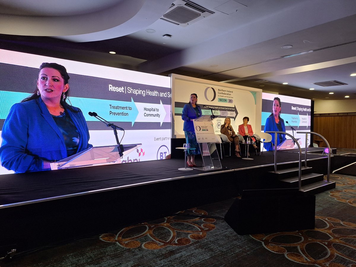 NI Confederation for Health & Social Care (NICON) (@nhsc_ni) on Twitter photo Day 2 of #NICON25 has started! We've just heard from the FM <a href="/moneillsf/">Michelle O’Neill</a> and dFM <a href="/little_pengelly/">Emma Little-Pengelly BL</a> on the Executive’s priorities for health and social care. Both were very positive about the future of the HSC system now we have a Reset Plan in place. Day 2 of #NICON25 has started! We've just heard from the FM <a href="/moneillsf/">Michelle O’Neill</a> and dFM <a href="/little_pengelly/">Emma Little-Pengelly BL</a> on the Executive’s priorities for health and social care. Both were very positive about the future of the HSC system now we have a Reset Plan in place.