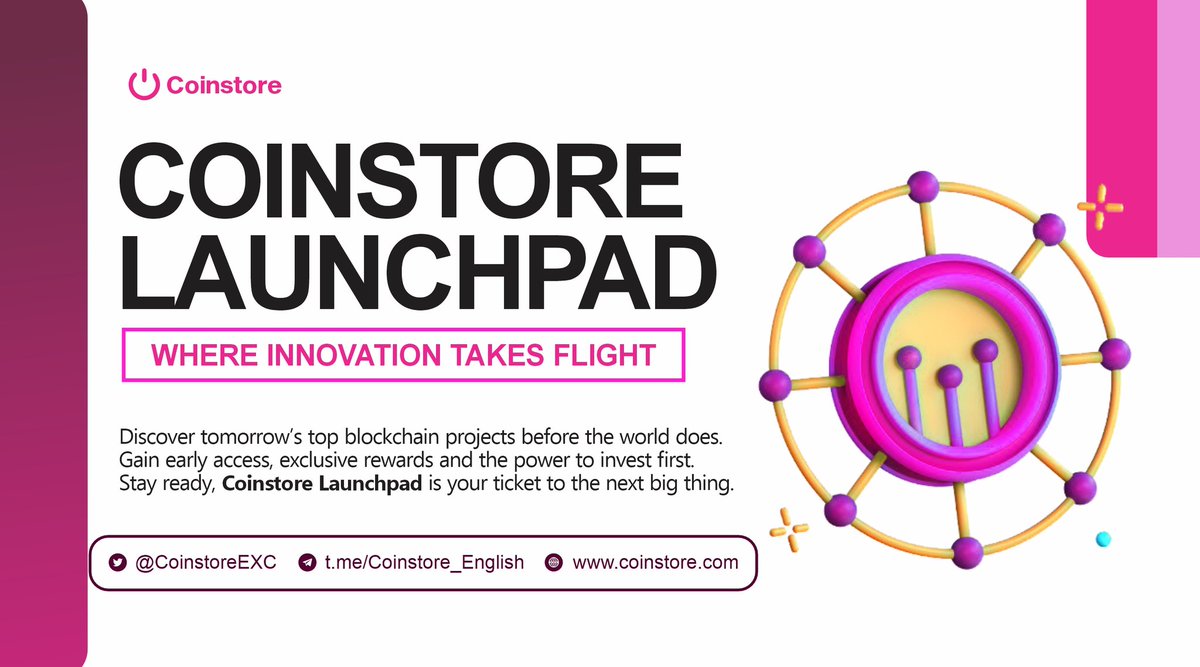 WANT TO INVEST IN THE NEXT CRYPTO GEM? 
Join the whitelist on @Coinstoreexc and get priority access to IEO tokens!
cutt.ly/HrkLddwR

#Whitelist #Coinstore #Crypto