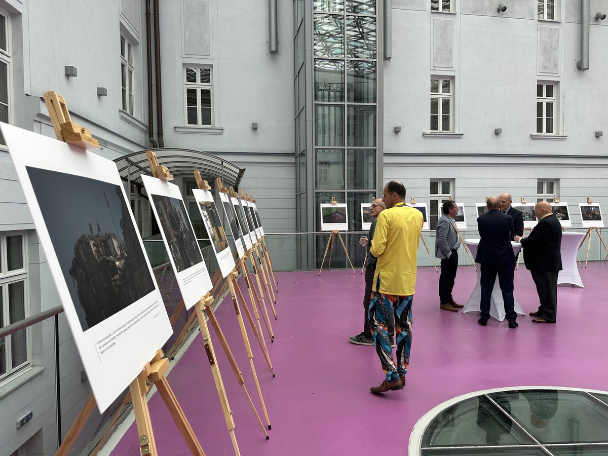 petstf's tweet photo. At #ADF2025 in Bratislava? Join us for the exhibition “Parallel Realities: Life Under Attack and in Rebulding” about #Ukraine by photojournalist @lores_albert in the atrium. The exhibition is organized by @people_in_need and will be opened today at 18:00. https://t.co/8O5Hba8ox3