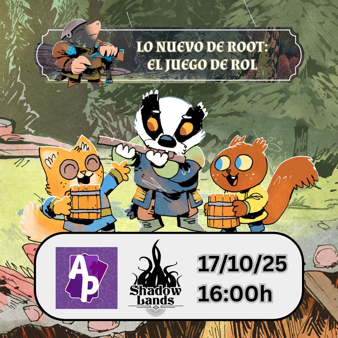 ¡Nos vamos de expedición con #Root! 😽 Mañana, viernes, <a href="/AlvaroLoman/">Álvaro Loman</a> estará en directo en <a href="/APJUEGOS/">Análisis-Parálisis</a> para hablar de lo nuevo de #Root. 

Desde las 16h: 
🐰 Entrevista 
🦊 Partida en directo. 
🐭 Sorteo de un megapack #Root. 
Te esperamos:  twitch.tv/analisisparali…