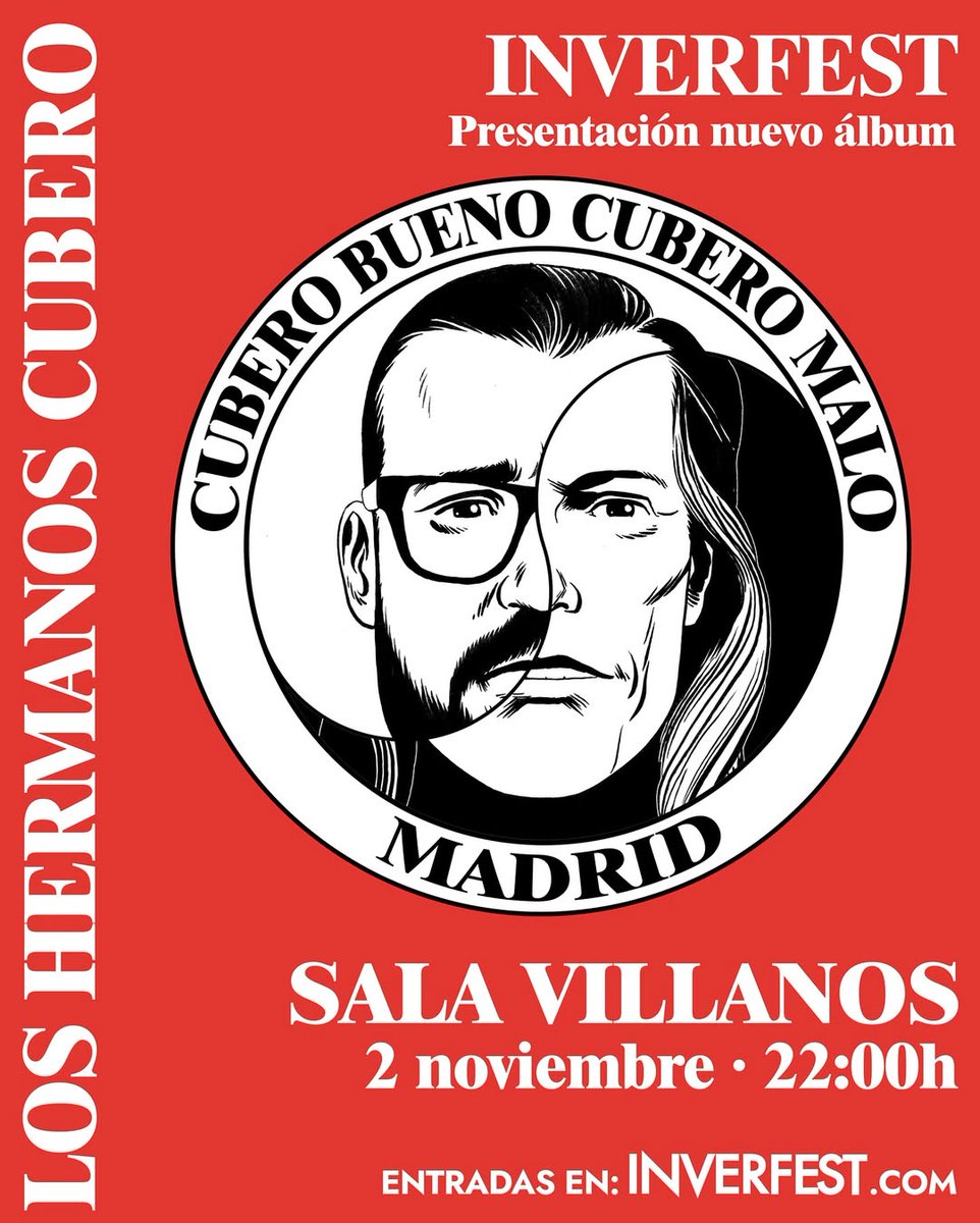 MADRID.
2 de noviembre
<a href="/Inverfest/">Inverfest</a> 
Sala Villanos
Entradas: tickets.oneboxtds.com/supersonica.li…