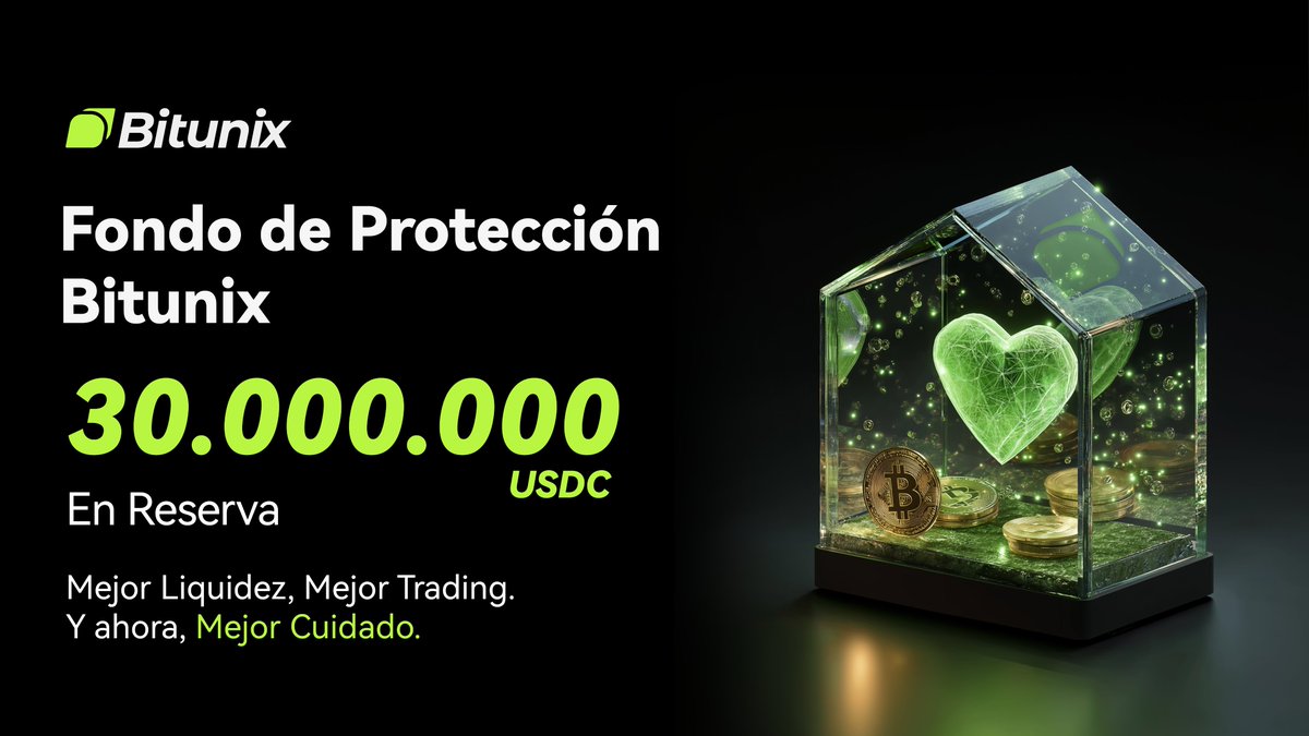BitunixES's tweet image. No solo tradeamos, también cuidamos. 💚
Ante los recientes cambios del mercado, Bitunix se enorgullece de lanzar el Bitunix Care Fund: un fondo de protección de 30.000.000 $USDC creado para proteger a nuestros usuarios y reforzar la confianza.
Mejor liquidez. Mejor trading.
Y…