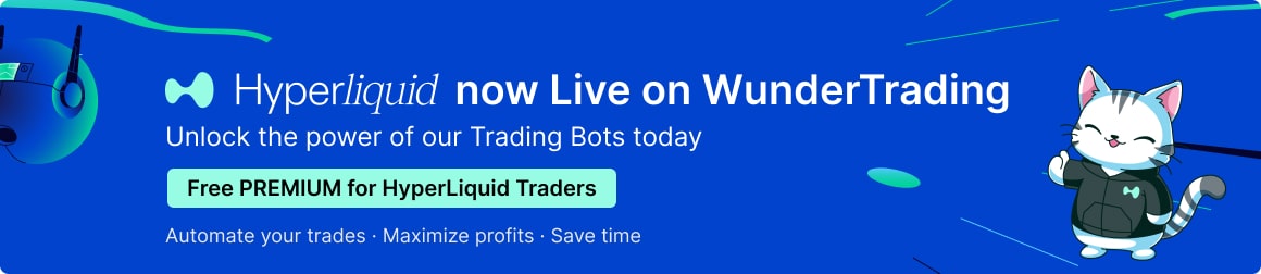 wunder_bit's tweet image. We’re excited to announce that @HyperliquidX is now fully integrated with WunderTrading!
You can now automate your Hyperliquid trades using our advanced crypto trading bots — grid, DCA, and TradingView automation — all in one place.
💎 Special bonus:
All Hyperliquid traders get…