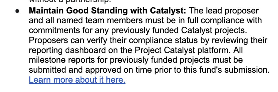 Danny 🐣 (@dannyribar) on Twitter photo GM Cardano. ☕️
Remember, access to Fund15 will become restricted to teams and individuals whose commitments to previously fund projects fell to the wayside. Key to remember?
💡 As Cardano ecosystem has transitioned into an era of on-chain governance, <a href="/Catalyst_onX/">Project Catalyst</a> is following GM Cardano. ☕️
Remember, access to Fund15 will become restricted to teams and individuals whose commitments to previously fund projects fell to the wayside. Key to remember?
💡 As Cardano ecosystem has transitioned into an era of on-chain governance, <a href="/Catalyst_onX/">Project Catalyst</a> is following