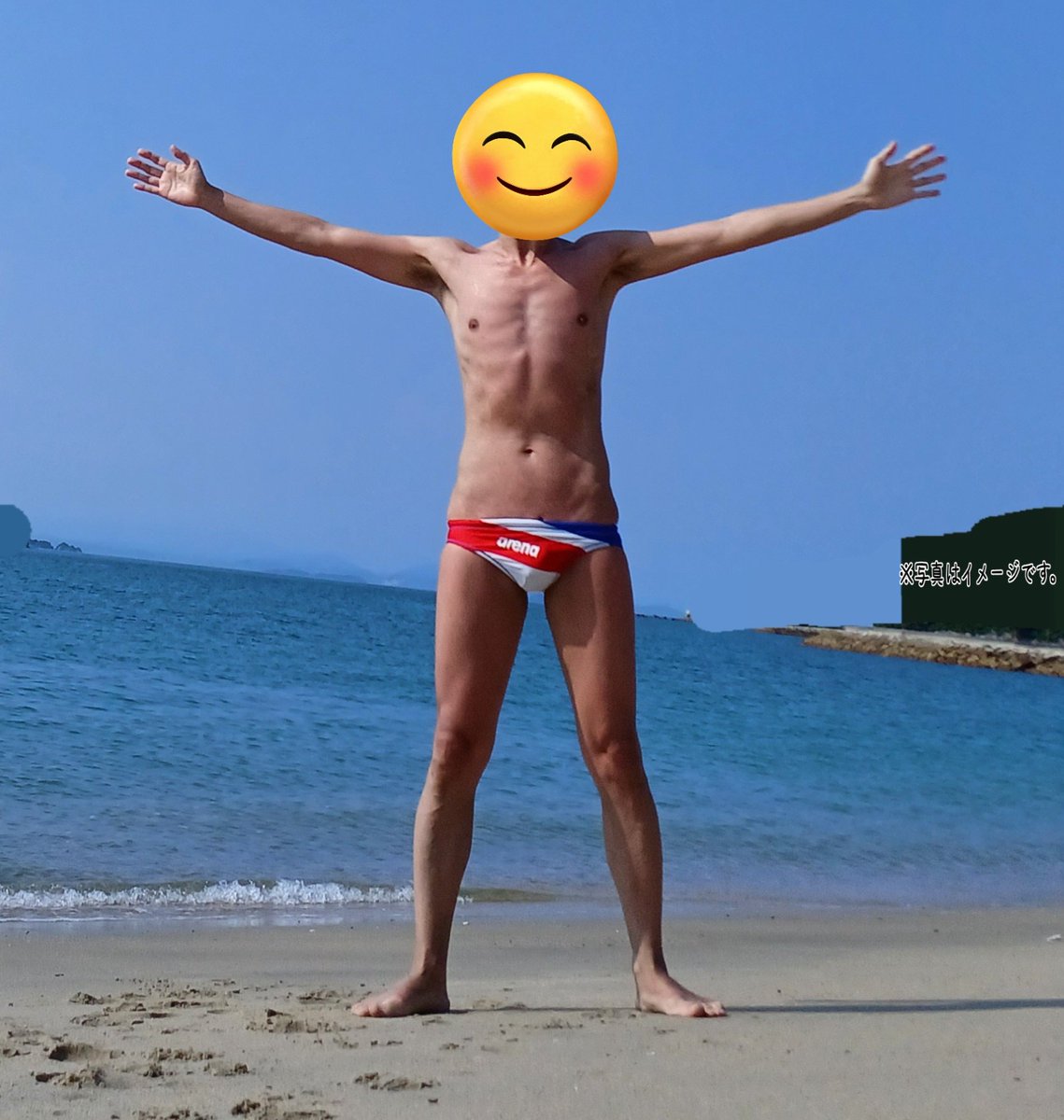 夏の海に行って広々で良かったな