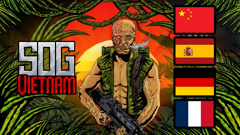 vromash's tweet image. SOG: Vietnam is participating #Steam #NextFest!
To celebrate we’ve updated the demo with new languages: Spanish, German, French, and Simplified Chinese. Play it in your language! 🇪🇸🇩🇪🇫🇷🇨🇳
#gamedev #indiedev #turnbased #roguelike