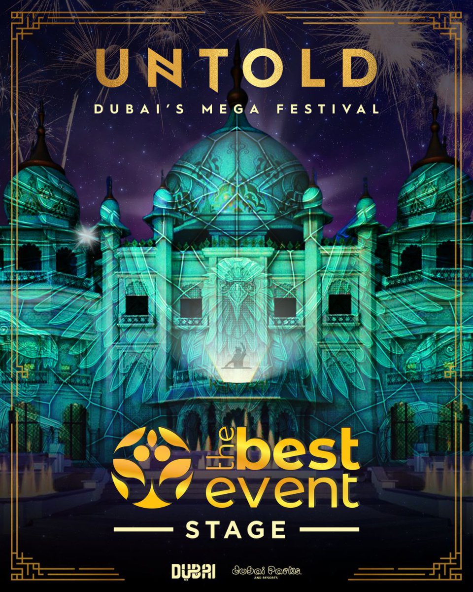 We’re merging Web2 and Web3 for the first time ever at UNTOLD Dubai, the world’s biggest music festival! 🇦🇪🎉

The Best Event is taking over Raj Mahal at Dubai Parks &amp; Resorts, turning it into one epic hub for music, innovation, education, and connection. 

Here’s what’s going