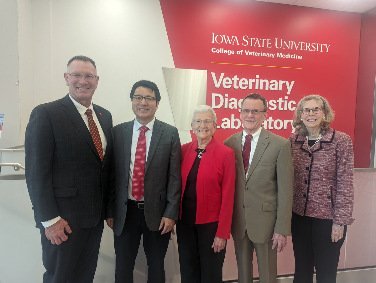 Celebrating with Dr. JQ Zhang as he becomes the Lora and Russ Talbot Professsor in Veterinary Medicine at <a href="/ISUVetMed/">ISU Vet Med</a>.  CONGRATULATIONS JQ! #developdiscoverdeliver