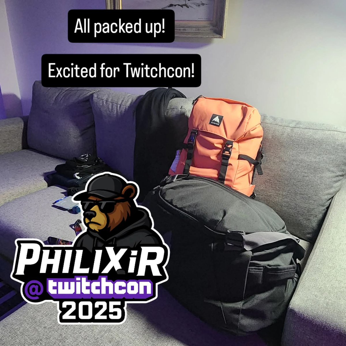 philixir_BC's tweet image. Excited for #TwitchCon2025 — let’s make some memories! ✈️🔥

#PhilixiR #TwitchCon #TwitchStreamer #StreamerLife #TwitchCommunity #TwitchFam #ContentCreator #GamingLife #StreamerJourney #KingOfBearMountain #BearMountain #CanadianStreamer #WestCoastVibes #AllPackedUp #TravelDay…
