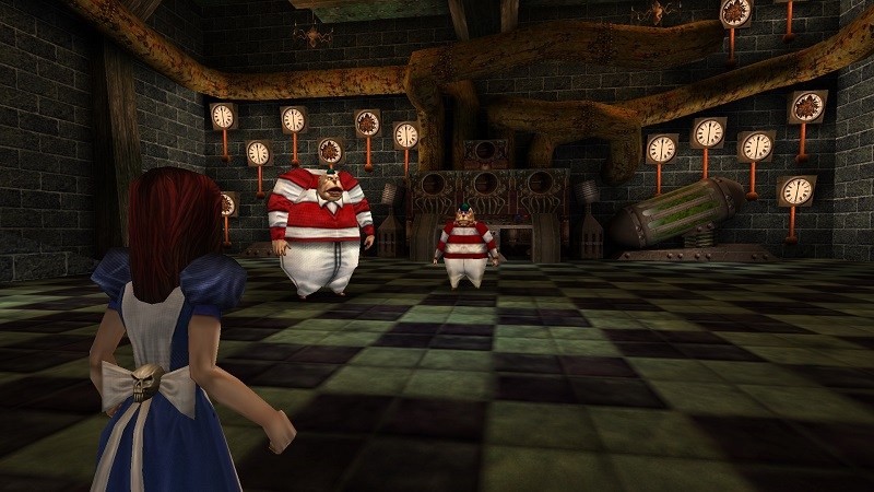 American McGee’s Alice (2000) from Rogue Entertainment

The BEST adaptation of Alice in Wonderland (sequel is also great). The level design is mind blowing : rooms are warping, floors become ceilings, walls become platforms … Never find anything quite like it, and it’s 25 yo.