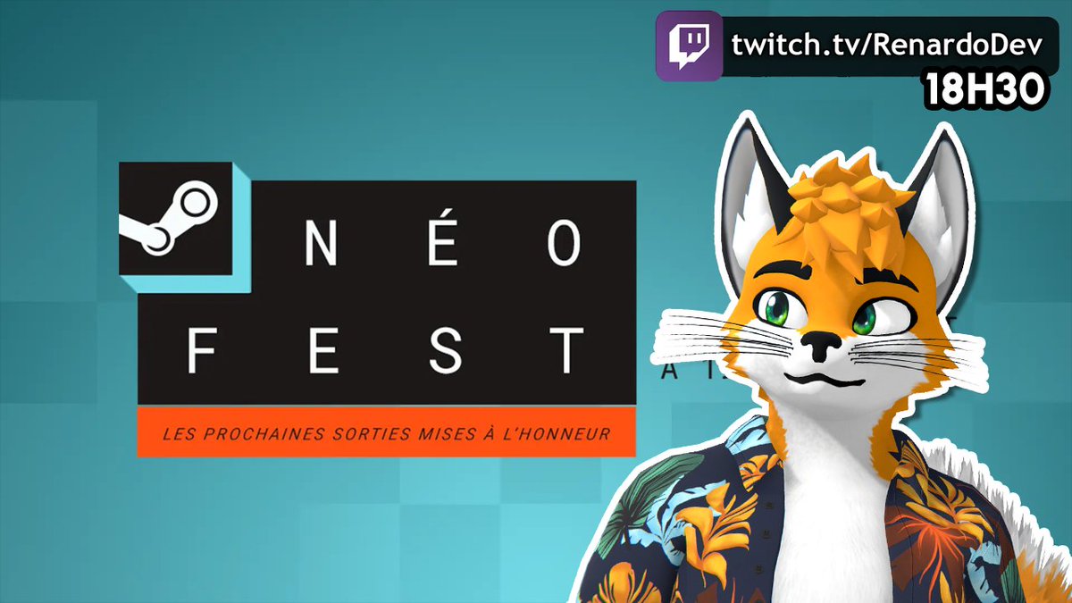 RenardoDev's tweet photo. Patoune🦊
ce soir on commence le #neofest #steam et on part découvrir plein de démos de jeux #horrorgame en espérant trouver des pépites dans le tas :3
#twitchstreamer https://t.co/irK3Ize6pO