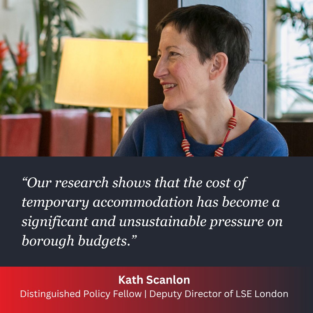 📢 New report from LSE Consulting finds #London boroughs face a £740m shortfall on temporary accommodation – equal to £202 per household. Councils are spending the equivalent of 11% of every #counciltax bill on this alone.

Read more: lse.ac.uk/business/consu…