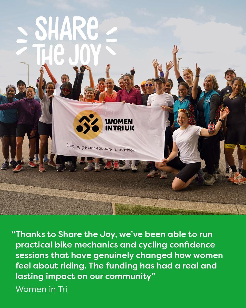 💫 The Share the Joy fund has the potential to transform your community cycling project...

Apply today and see just what kind of impact it could have 👉  bit.ly/4jXxZGn 

<a href="/limebike/">Lime</a> &amp; <a href="/LoudMobility/">LOUD</a>