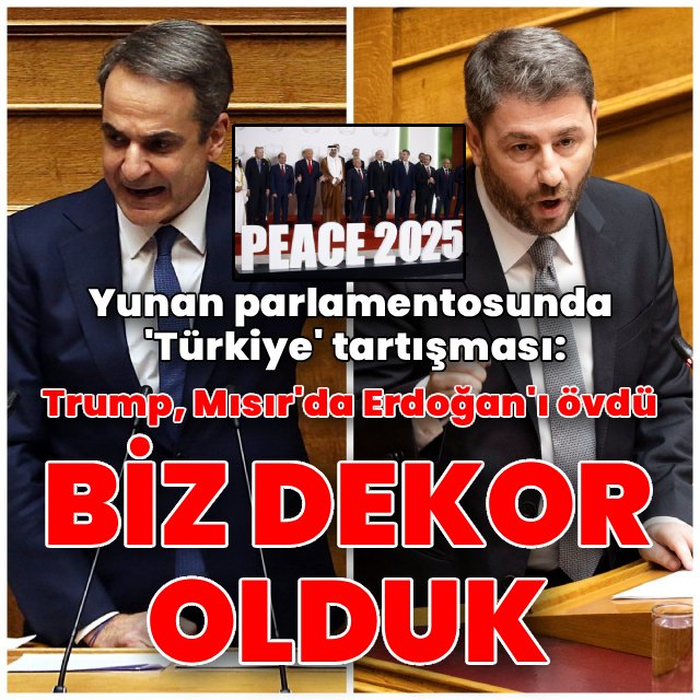 🇬🇷Yunanistan parlamentosu, Başbakan Miçotakis ve muhalefet lideri Androulakis arasında bir 'Türkiye' tartışmasına sahne oldu

🗣Miçotakis, hükümetinin Türkiye'ye yönelik politikasını savundu ve Yunan egemenliğini korurken gerilimi azaltmayı amaçladığını belirtti

🗣PASOK Genel