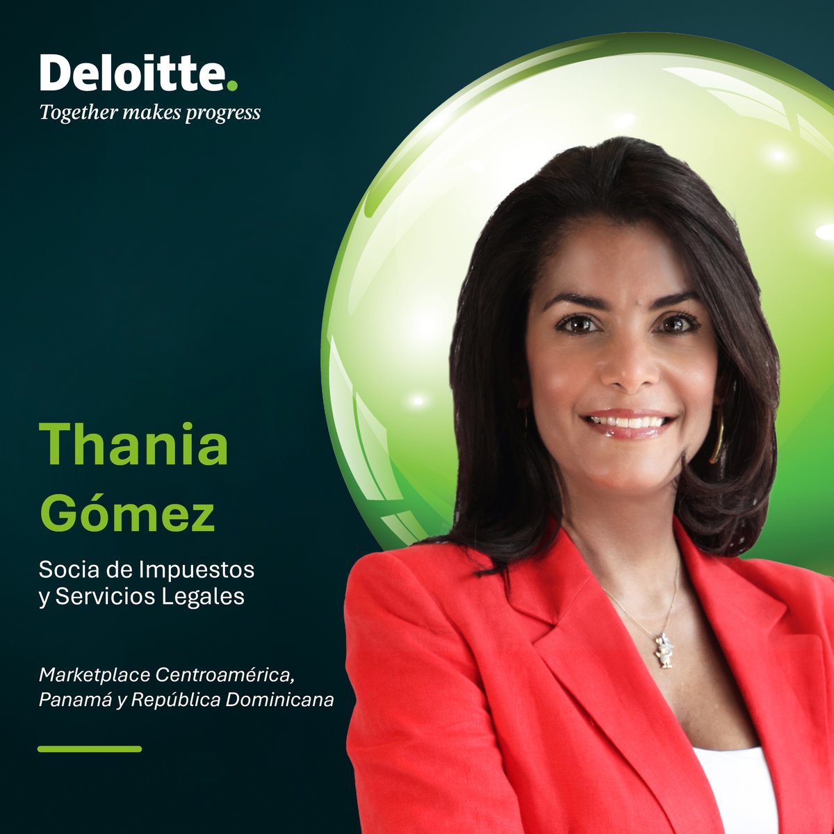 🟢 Deloitte tiene el gusto de anunciar la incorporación de Thania Gómez Muñoz como Socia líder de Deloitte Legal para la #RepúblicaDominicana dentro del Marketplace Centroamérica, Panamá y República Dominicana.

Thania tiene más de 20 años de experiencia en la asesoría de