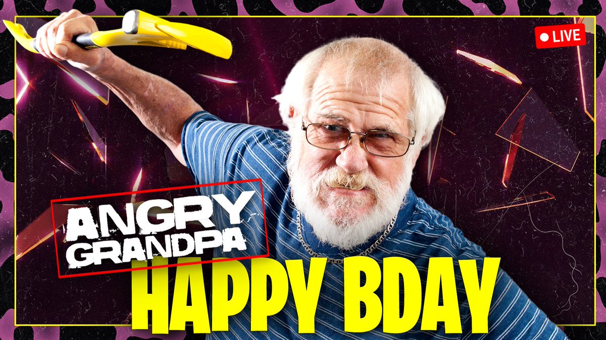 HAPPY BIRTHDAY ANGRY GRANDPA 🤬🎂
🤬 LIVE tonight 4PM EST on Queens! 🎂
youtube.com/watch?v=rsMbGX…