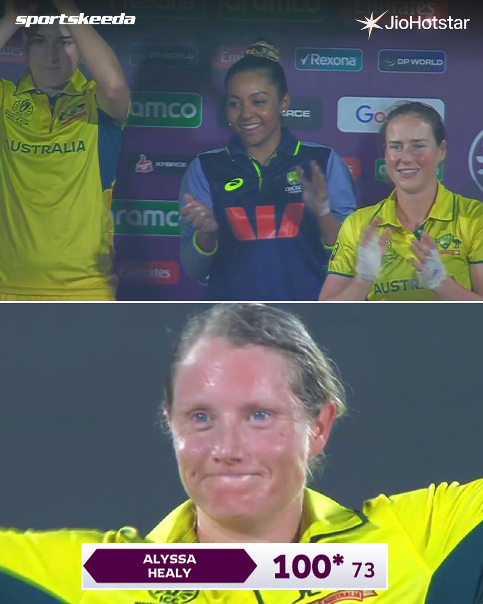 Sportskeeda's tweet image. Australian captain Alyssa Healy is leading the team by example in the Women's World Cup 2025. 😍
#Cricket #CWC #AUSvBAN #Sportskeeda