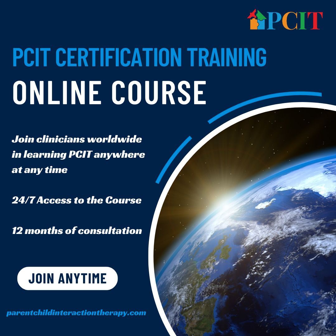 Our Online PCIT Certification Course provides clinicians with 24/7 access to the course. This allows you to learn where and you learn best at any time. For more information visit: parentchildinteractiontherapy.com/pcit-training-…