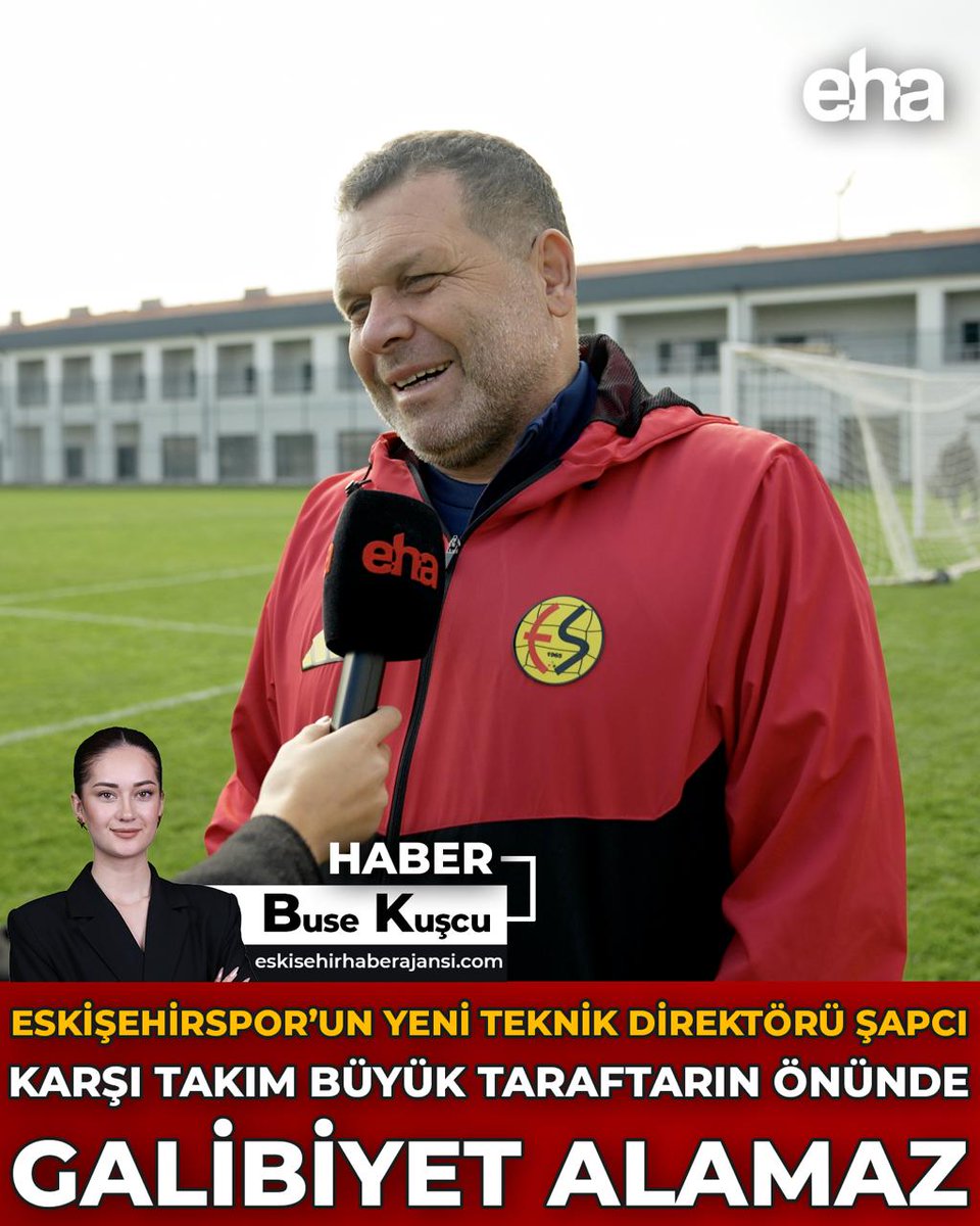 Eskişehirpsor’un Yeni Teknik Direktörü Şapcı: “Büyük Taraftarın Önünde Karşı Takım Galibiyet Alamaz” eskisehirhaberajansi.com/eskisehirpsoru…