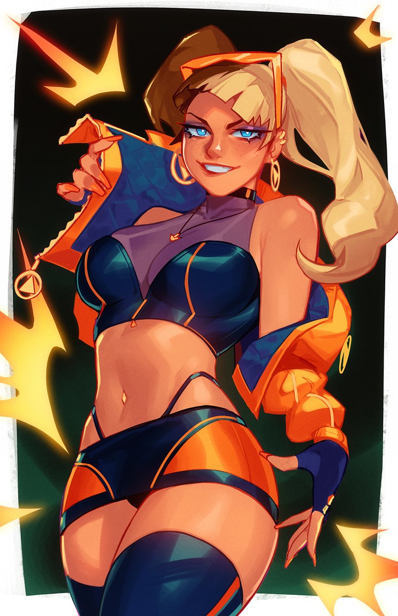 Another comm of Blitz for ShinySins!

Looks like Blitz has another side to her..