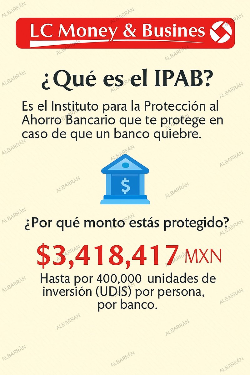 expertohipoteca's tweet image. #IPAB #AhorroSeguro #LCMoney #FinanzasMX #DineroSeguro #EducaciónFinanciera