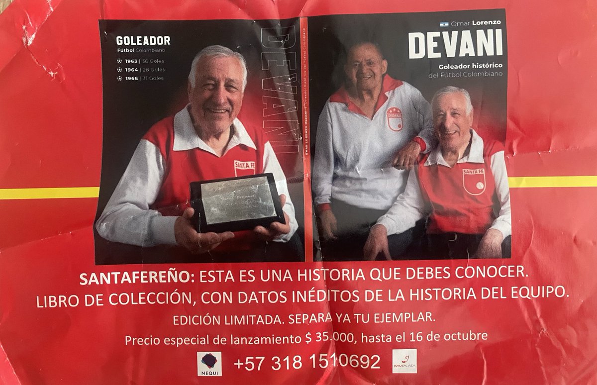 LaPieldeSantaFe's tweet image. Una historia que debes conocer 🦁
Libro de colección con datos inéditos de la historia del equipo.