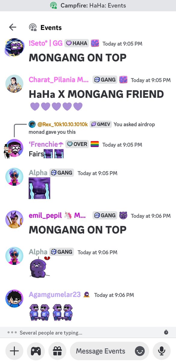 First campfire on bigweek. Will big week bring big changes?👀

<a href="/haha_app/">HaHa Wallet 😂 (mainnet arc)</a>
<a href="/mongang_xyz/">MONGANG</a>