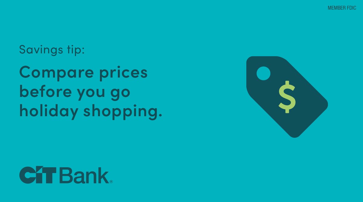 CITBank's tweet image. Retailers often advertise Black Friday, Cyber Monday and other deals well in advance. Strategize your savings by comparing prices before you hit the mall or the online checkout.