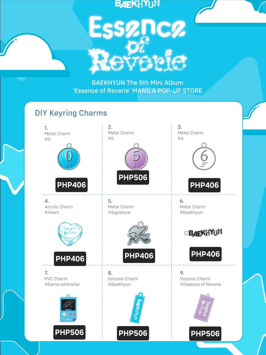 OPEN FOR MANILA PASABAY 

Baekhyun Essence of Reverie Pop up in Manila 

♡ prices in the photo
♡ DOP: payo | until available
♡ MOP: gcash / seabank / wise

CAN SHIP WORLDWIDE!

DM me to pasabay ^^

#ReverieinManila #BAEKHYUN