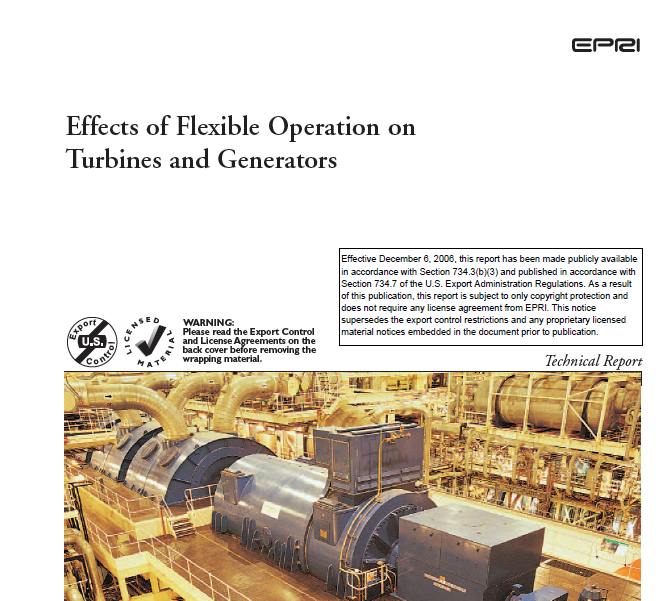 Un rapport technique sur les effets de la modulation de puissance sur les turboalternateurs. 
Un résumé en une douzaine de tweets.